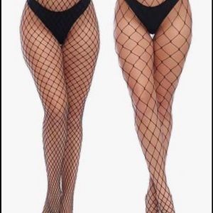 High waisted fishnet pantyhose